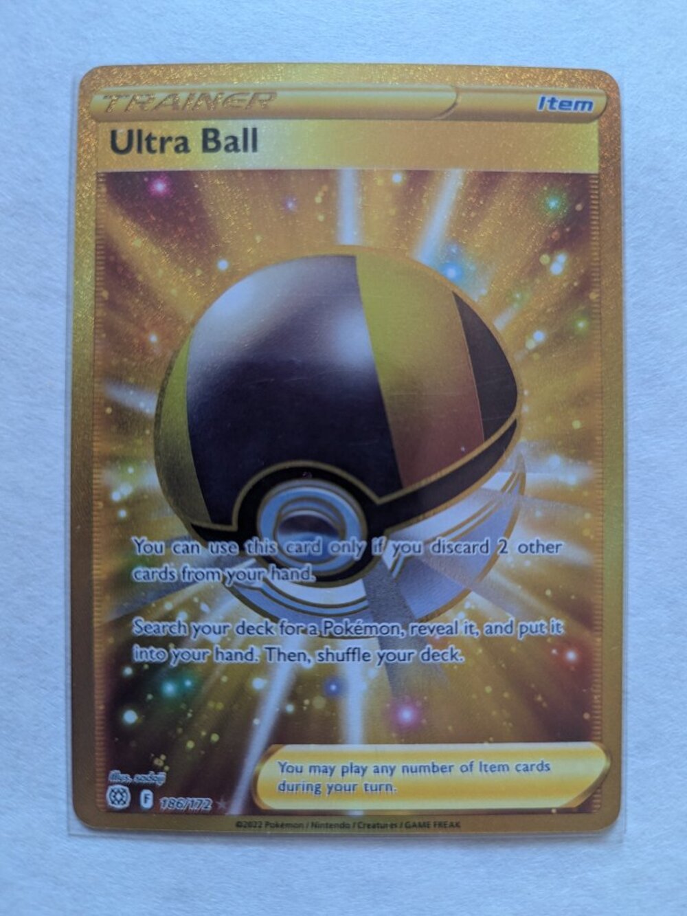 Pokemon Card Ultra Ball #186/172